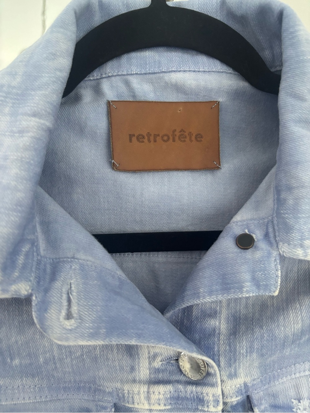 ✨ Retrofête Rissa Distressed Denim Jacket✨ - Picture 8 of 11